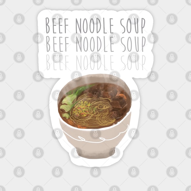 Beef Noodle Soup Sticker by christinechangart